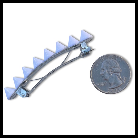 White Spike Hair Clip - Picture 2 of 4